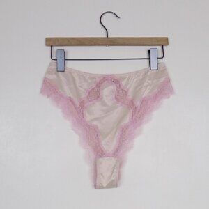 Victoria's Secret Brazilian slip lingerie satin lace dream angels girly